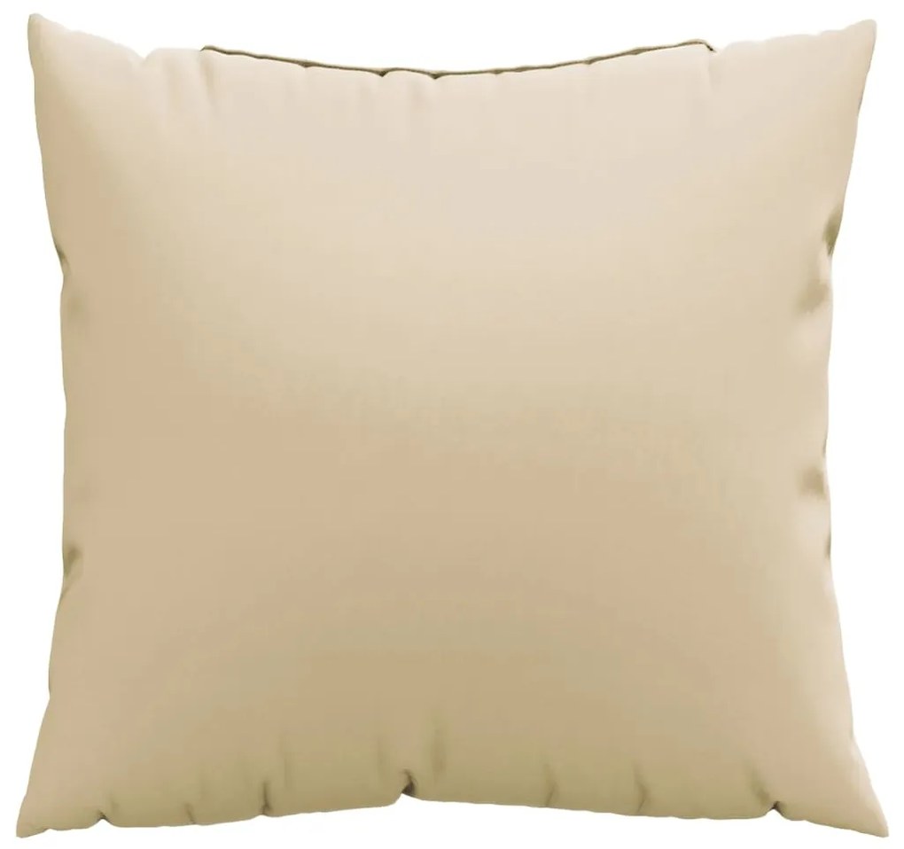Almofadas de sofá 4 pcs 50x50 cm tecido bege