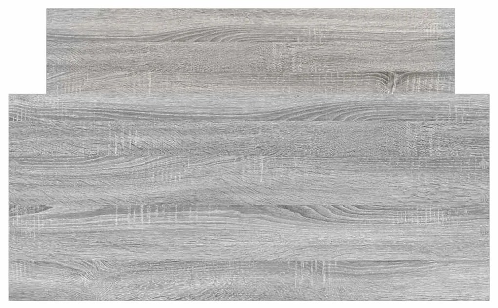 Estrutura cama 90x190 cm derivados de madeira cinzento sonoma