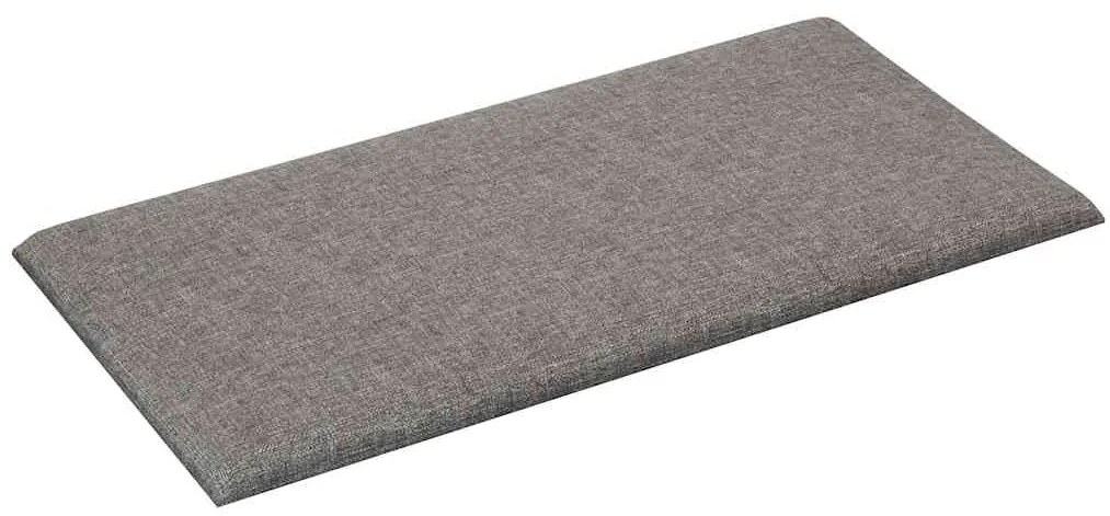 Painel de parede 12 pcs 60x30 cm tecido 2,16 m² cor cinza-claro