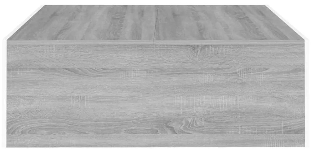 Mesa de centro 100x100x35 cm derivados de madeira cinza sonoma