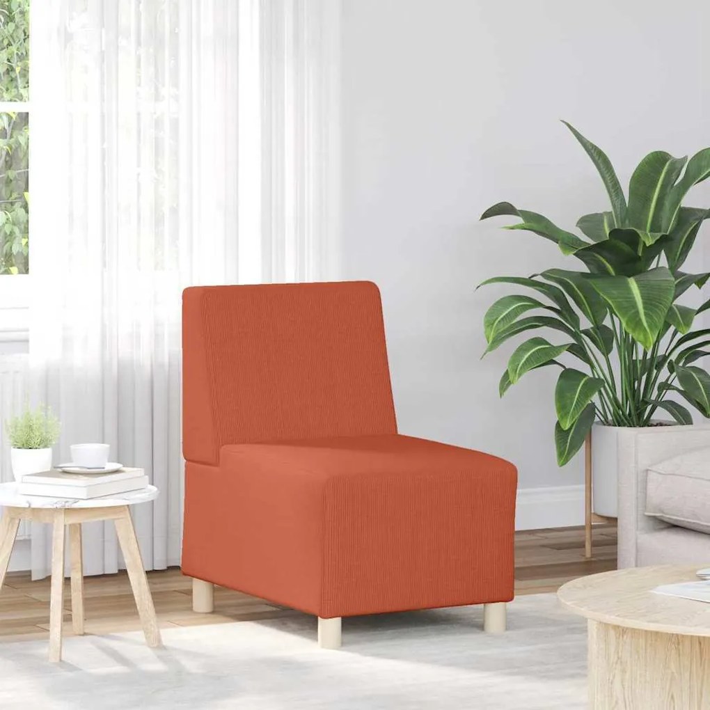 vidaXL | Unidade de Sofá Modular Sem Braços | Laranja 55 x 74 x 82 cm