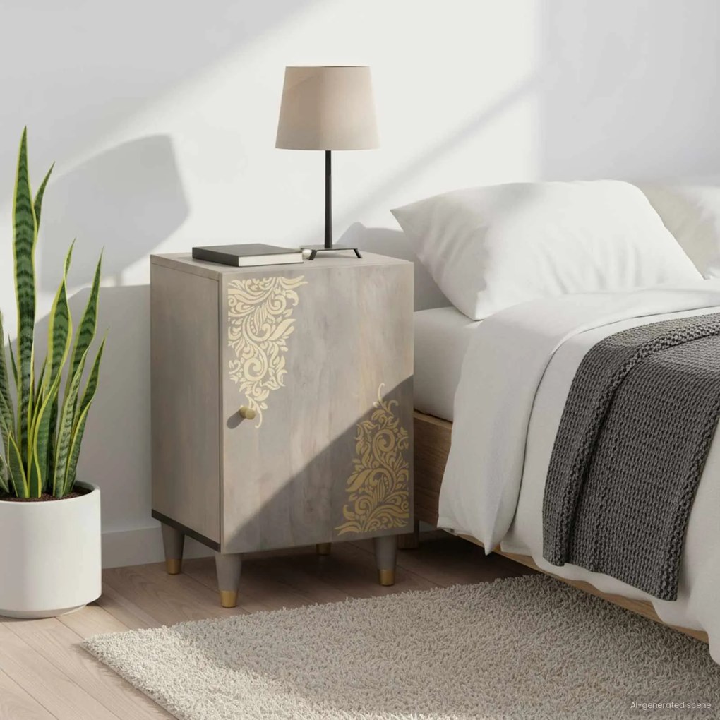 vidaXL Armário de Banheiro com armazenamento Cinzeto 38 x 33 x 58 cm