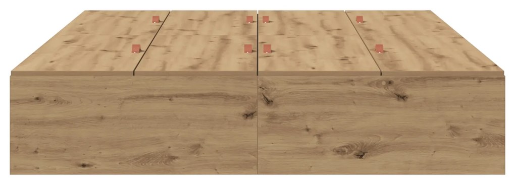 Cama de Armazenamento vidaXL Artisan Carvalho 160x200 cm