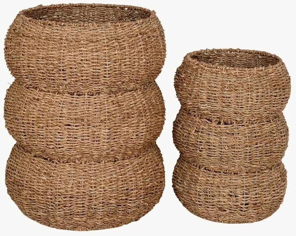 Cestos em erva marinha Sarbas, conjunto de 2