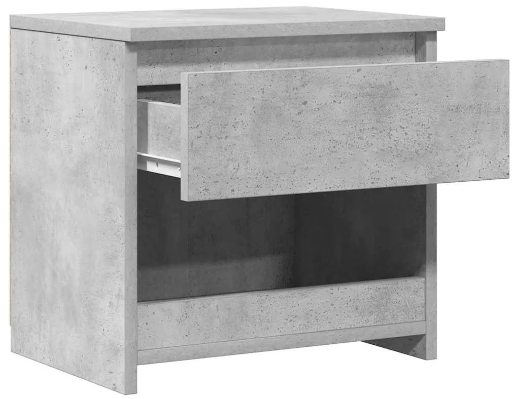 Mesas de cabeceira 2 pcs 40x30x39 cm contrapl. cinzento cimento