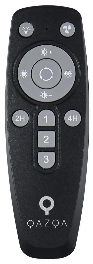 Ventilador de teto branco 50cm incl. LED regulável com controle remoto - Maddy