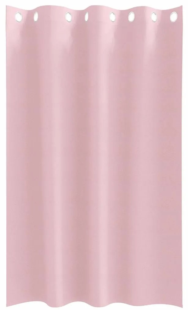 Cortinas com cortinas 2 pcs Rosa Bebê 175 x 140 cm Poliéster