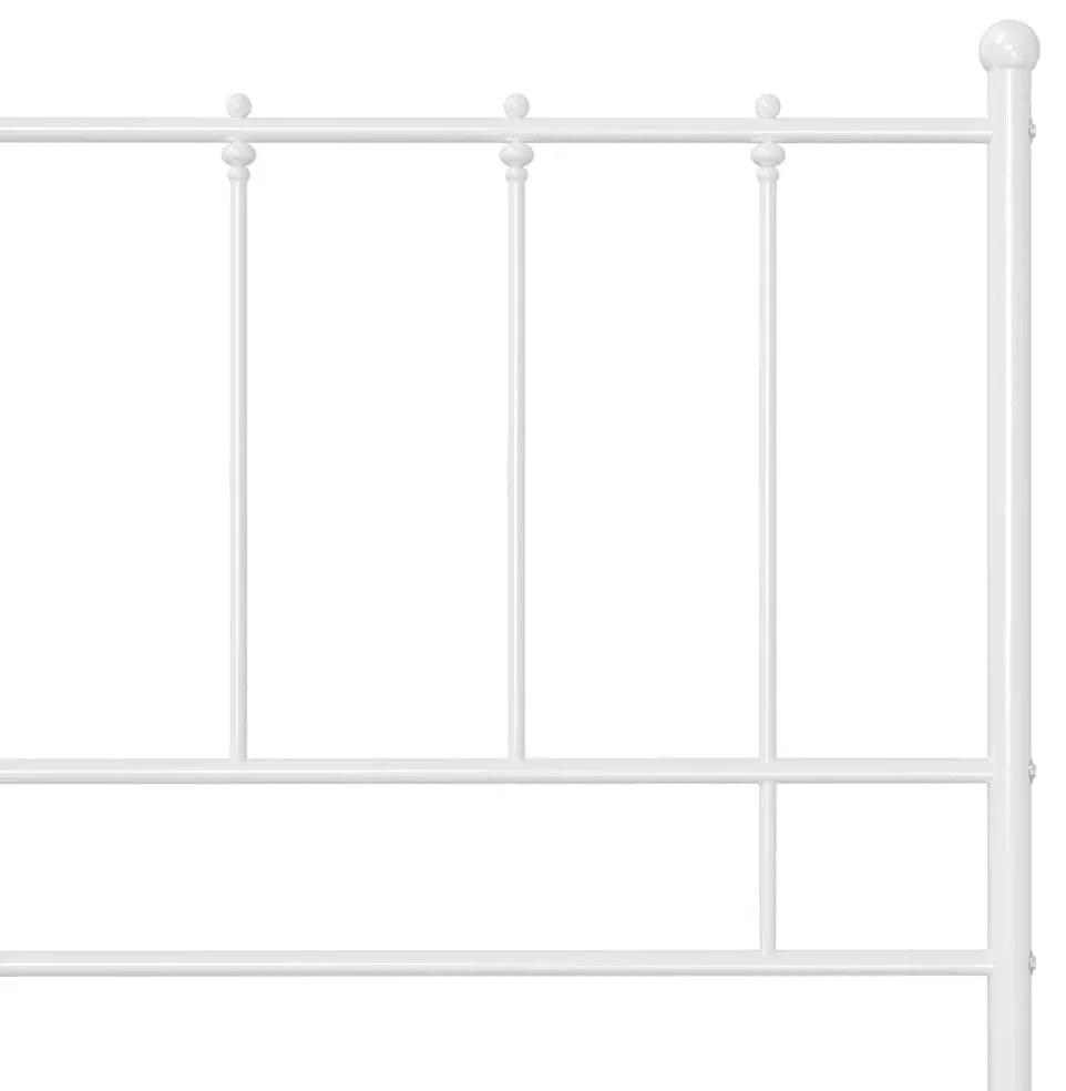 Estrutura de cama 200x200 cm metal branco