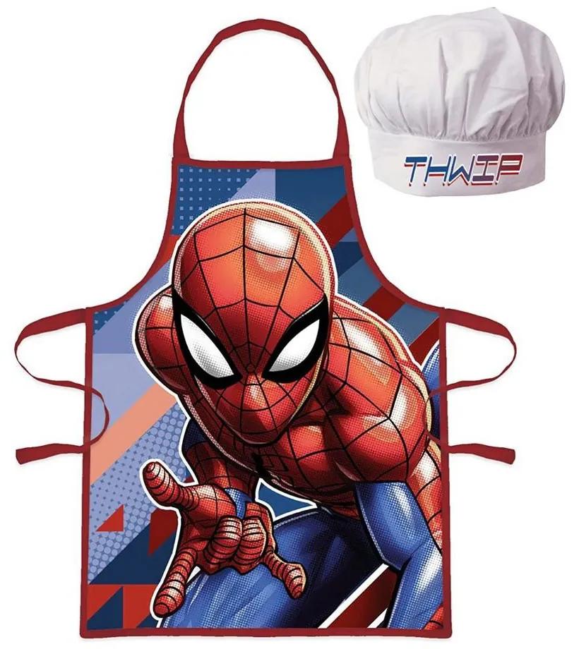 Avental e Chapéu de Cozinheiro Infantil Spiderman