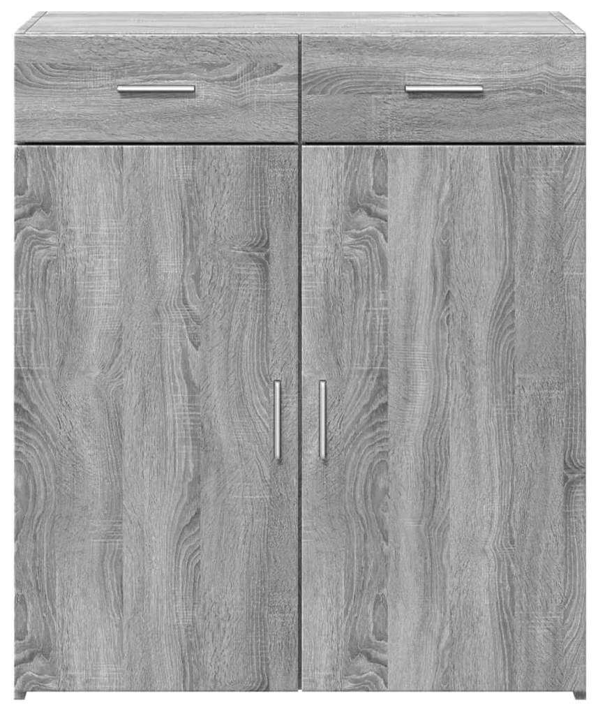 Aparador 80x42,5x93 cm derivados de madeira cinzento sonoma