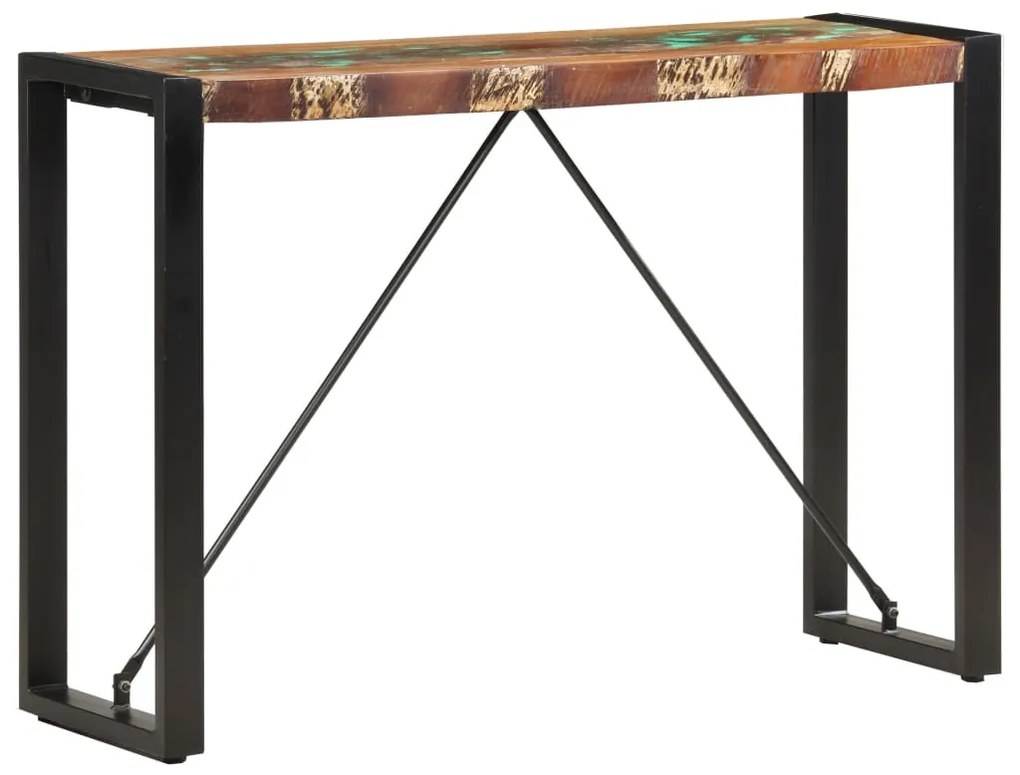 285946 vidaXL Mesa consola 110x35x76 cm madeira recuperada maciça