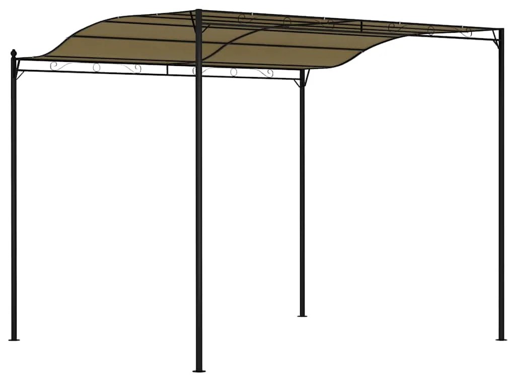 Toldo 3x2,4 m 180 g/m² cinzento-acastanhado