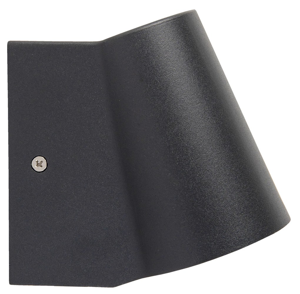 Candeeiro de parede exterior moderno antracite com LED incluído - Uma Moderno