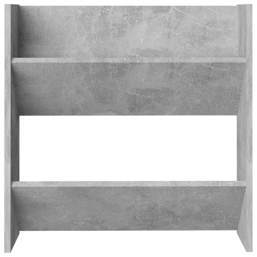 Sapateiras de parede 2 pcs 60x18x60 cm contrapl. cinza cimento