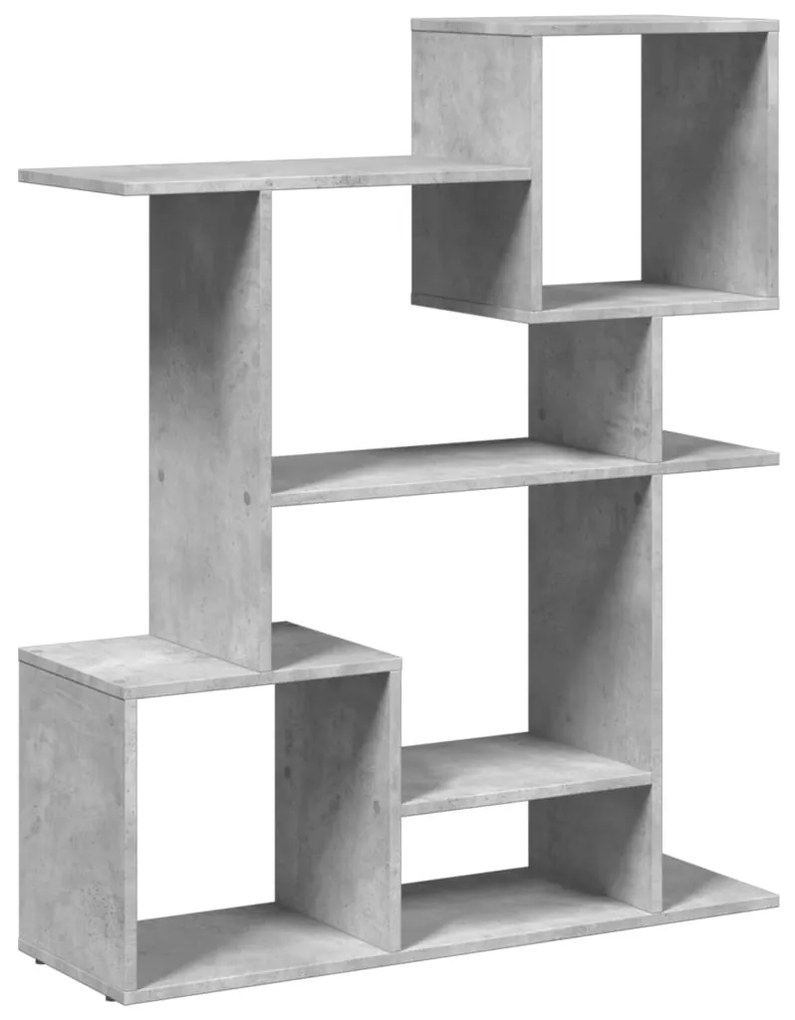 Estante divisória 92x29x112 cm derivados madeira cinza cimento