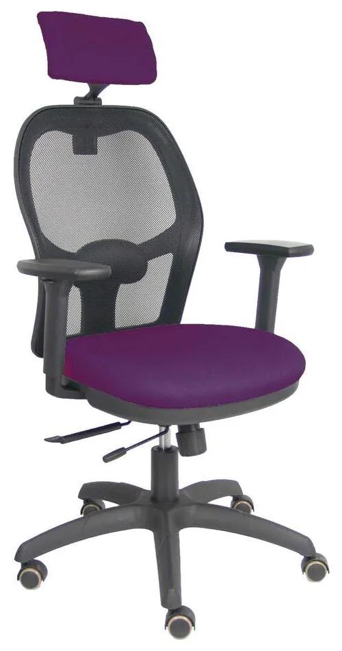Cadeira de escritório com apoio para a cabeça P&amp;C B3DRPCR Roxo