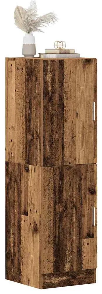 vidaXL Armário cozinha 38x41,5x131,5 cm deriv. madeira madeira velha