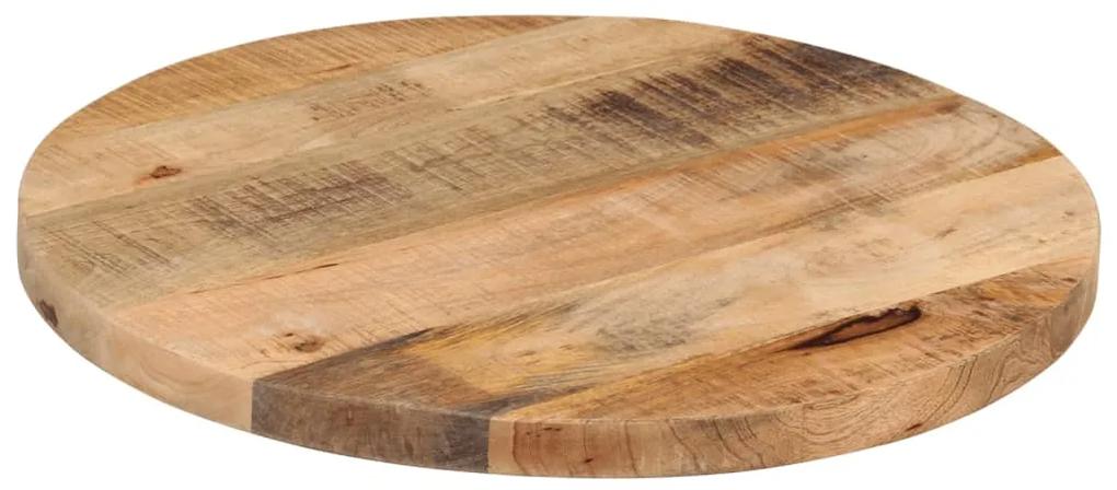 Tampo de mesa redondo Ø40x2,5cm madeira mangueira áspera maciça
