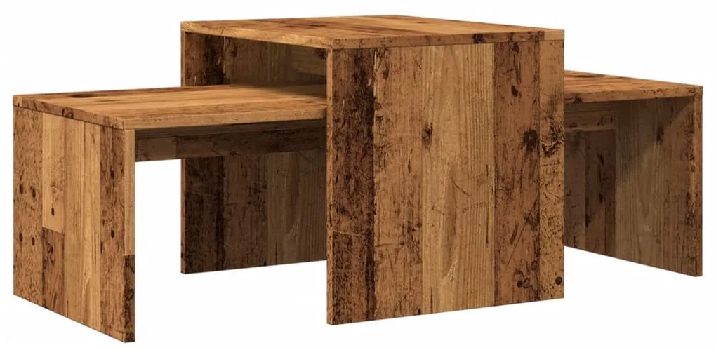 Mesa de centro 100x48x40 cm derivados de madeira madeira velha