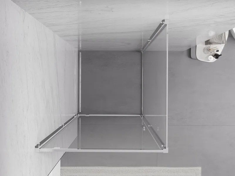 Mexen Exo-BR cabine de duche com dobradiça 90 x 90 cm, transparente, cromada - 8181-090-090-01-00
