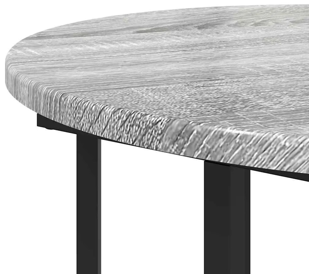 Conjunto de Mesas Laterais 2 pcs em Cinza Sonoma, Madeira Revestida e