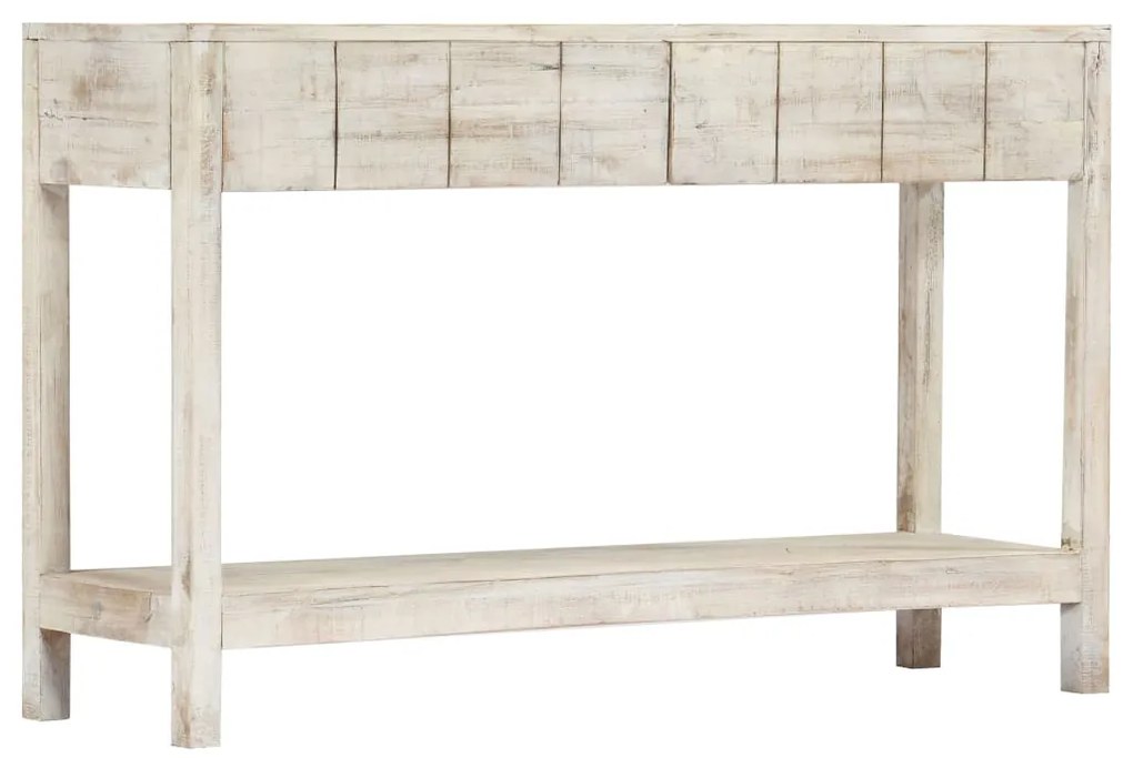 vidaXL Mesa consola 120x35x75 cm madeira de mangueira maciça