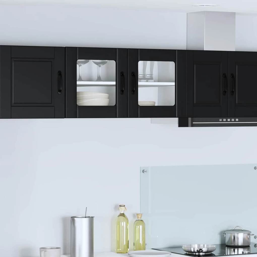 vidaXL Armário de Cozinha Preto 80 x 31 x 40 cm Madeira processada