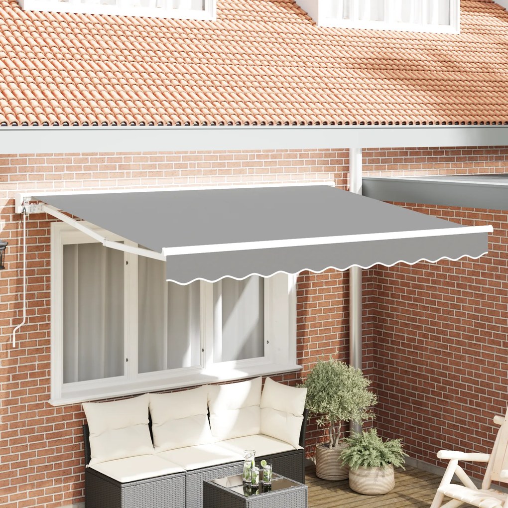vidaXL Toldo Elétrico Semi-Cassete Retrátil