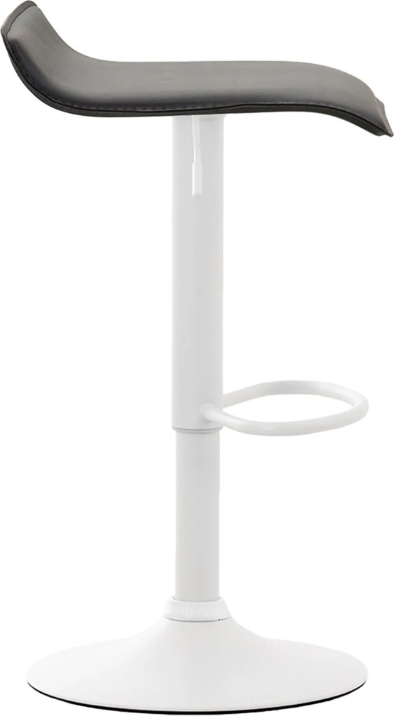 Conjunto de 2 bancos bar Dyn V2 Couro sintético Preto e Branco