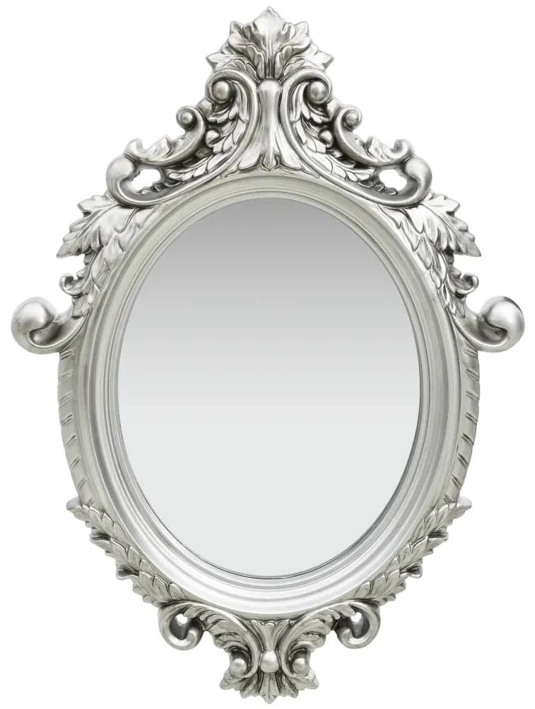320358 vidaXL Espelho de parede estilo castelo 56x76 cm prateado