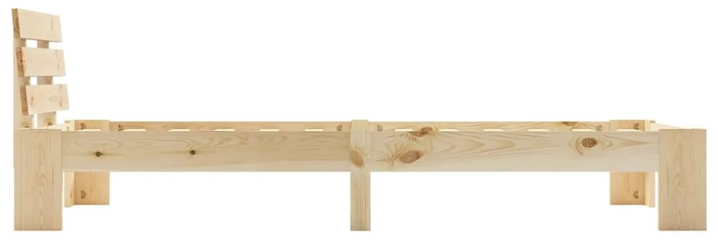 Estrutura de cama 90x200 cm pinho maciço