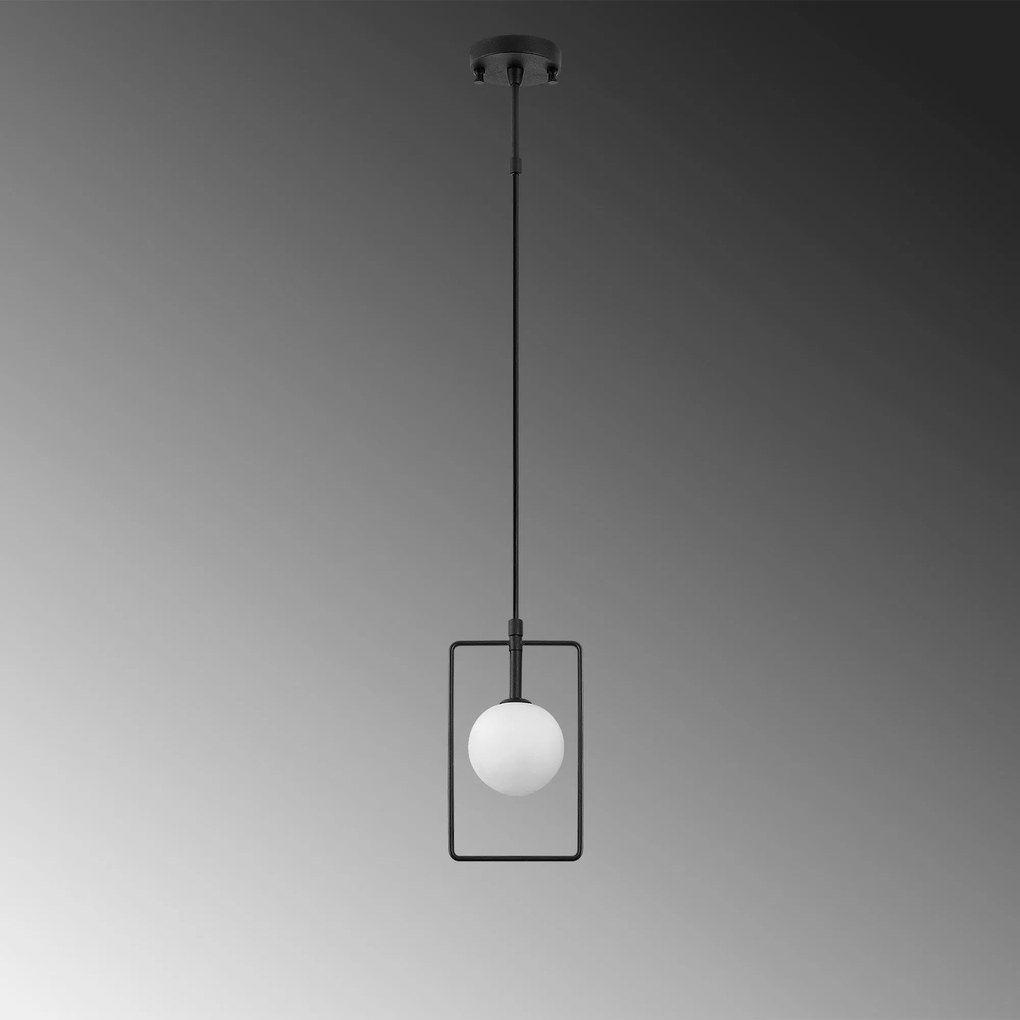 Chandelier Geometri – Preto e Branco – 14 x 12 cm