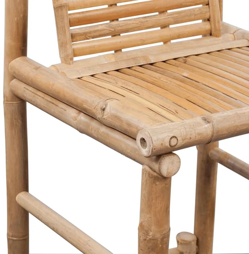Bancos de bar 2 pcs bambu