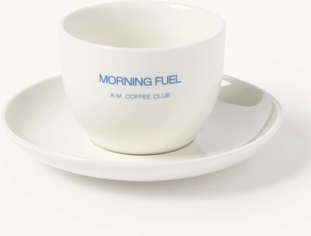 Chávena em cerâmica com pires Morning Fuel