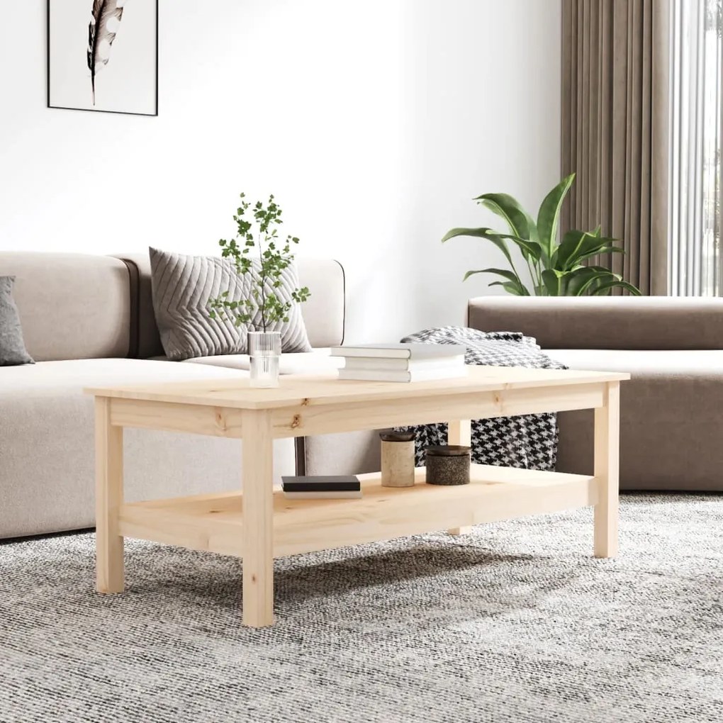 Mesa de centro 110x50x40 cm pinho maciço