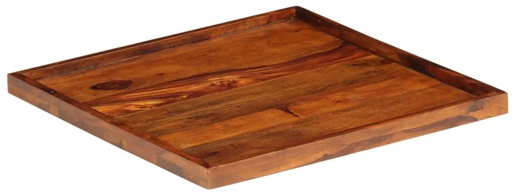 246350 vidaXL Bandeja de servir 50x50 cm madeira de sheesham maciça
