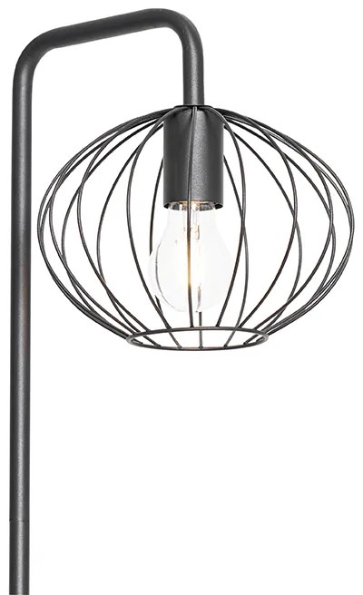 Candeeiro de pé industrial preto 23 cm - Margarita Design
