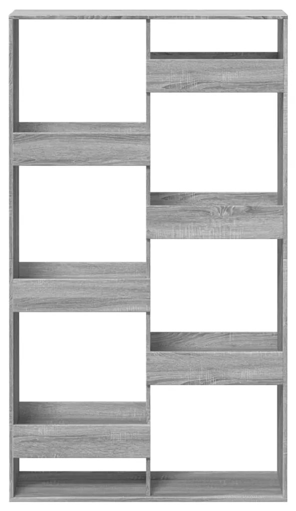 Estante 100x33x175 cm derivados de madeira cinzento sonoma