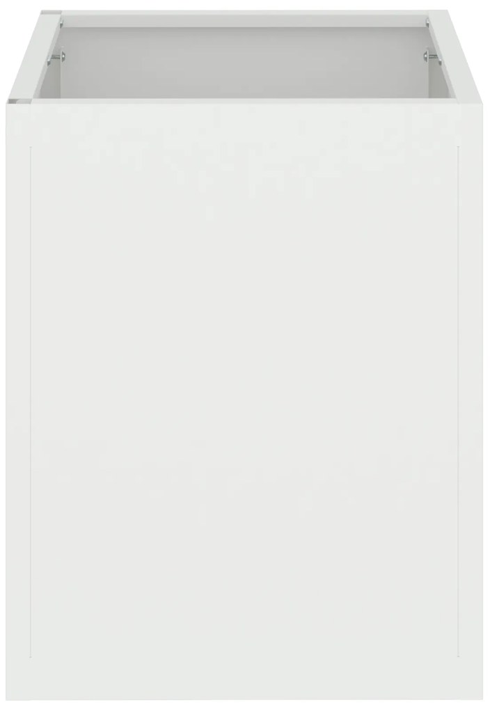 Vaso de Jardim Branco 32 x 32 x 40 cm Aço laminado a frio