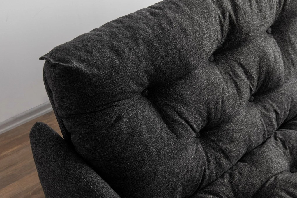 Sofá-Cama 3 Lugares Renge – Cinzento Escuro – 200x92x82 cm