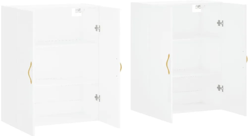 Armários de parede 2 pcs 69,5x34x90 cm branco