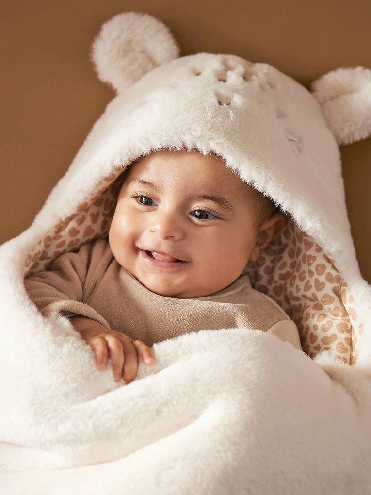 Ninho transformável em peluche Ursinho estampado rosa