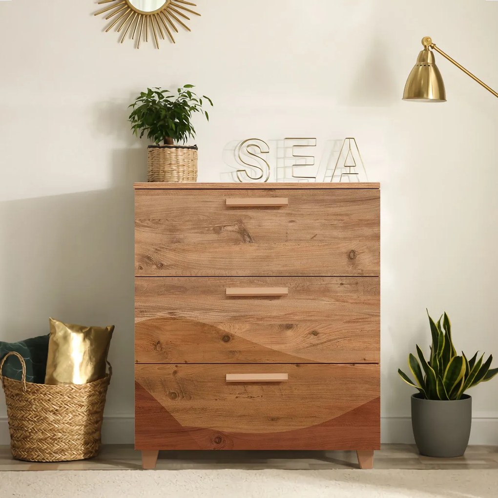 Cômoda Leva Gravis – Pinho Atlântico – 80x95x43 cm