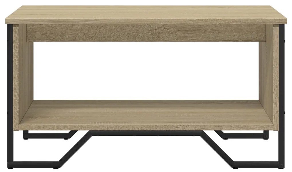 Mesa de centro 75x51x40 cm madeira processada carvalho sonoma