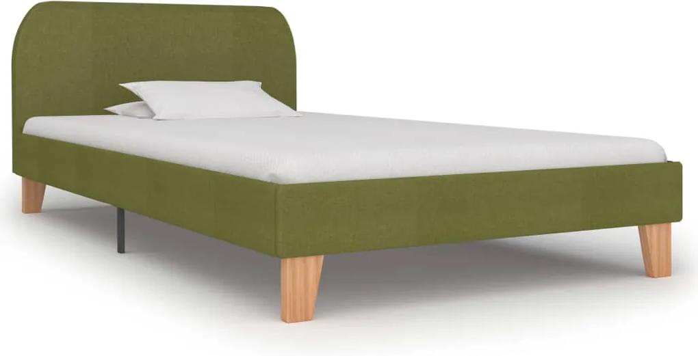 Estrutura de cama 90x200 cm tecido verde