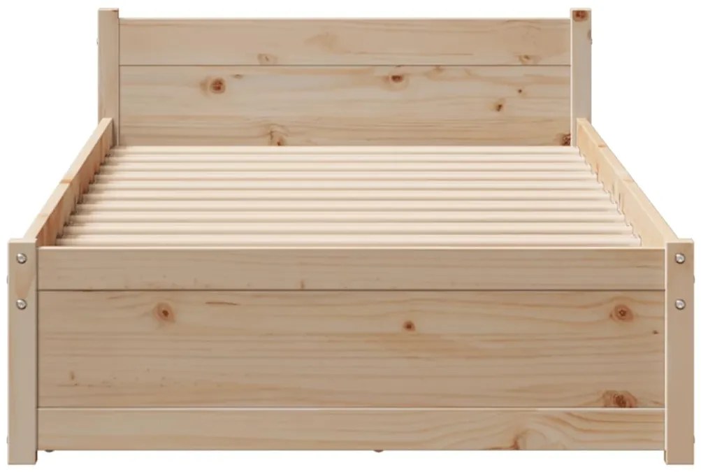 Cama sem colchão 90x190 cm madeira de pinho maciça