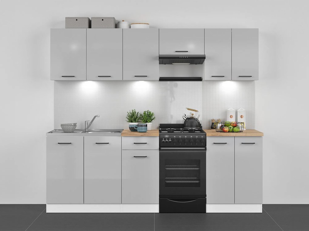 Conjunto de cozinha modular Line Grey 119