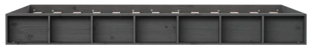 Estrutura cama peque solteiro 75x190cm madeira maciça cinzento