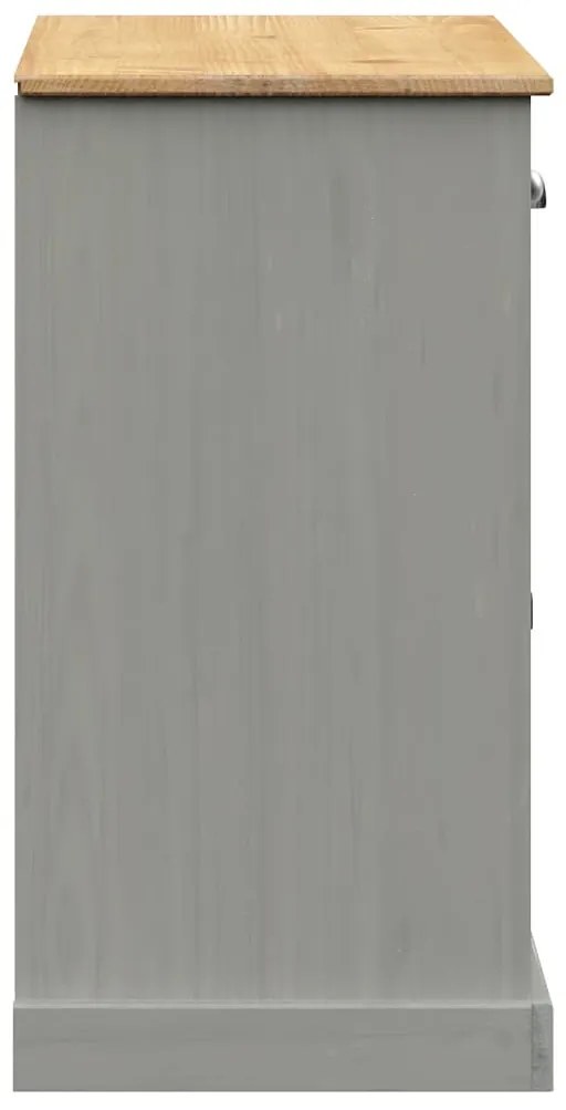 Aparador com gavetas VIGO 113x40x75 cm pinho maciço cinzento