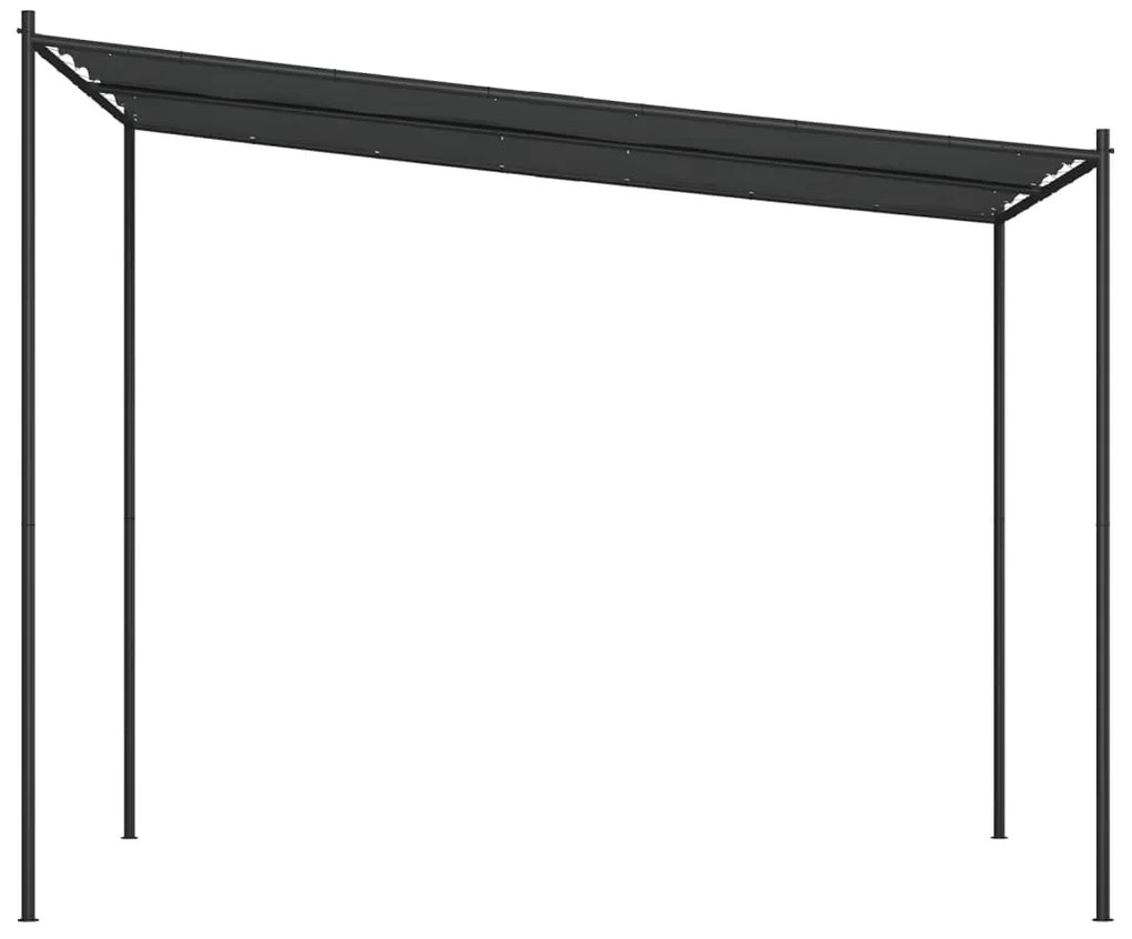 Gazebo 3x3 m 180 g/m² tecido e aço antracite